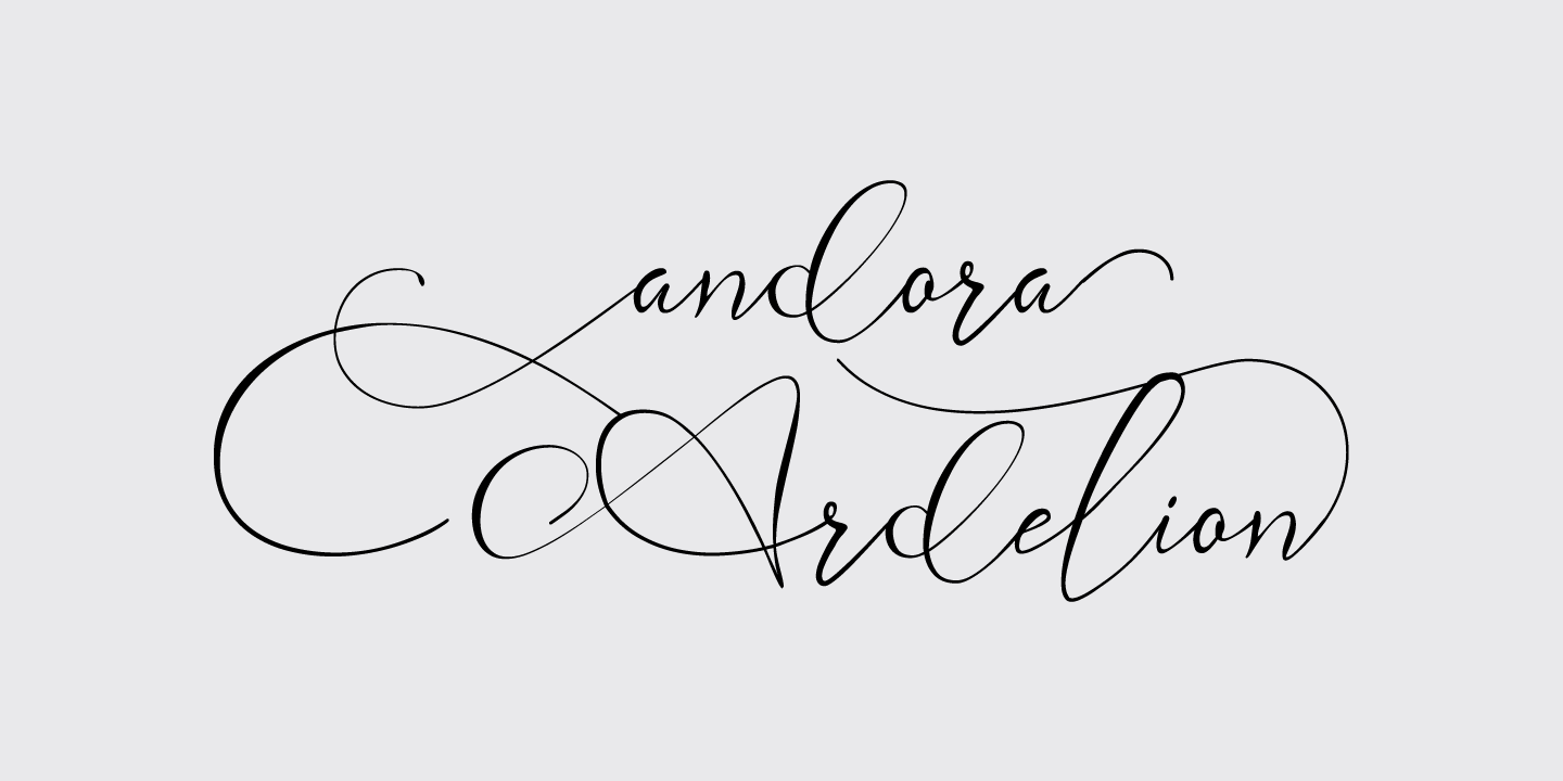 Andora Ardelion Font preview